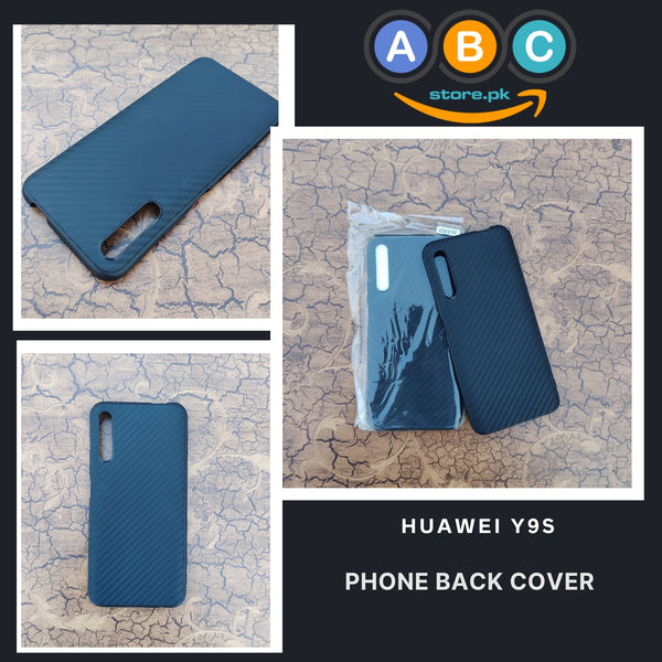 Honor Y9s Case, Ultra Slim Soft Carbon Texture Back Cover