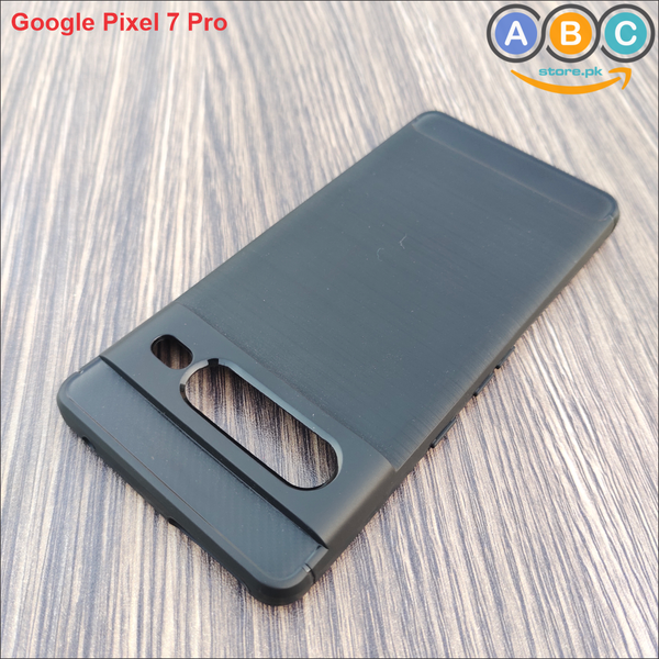 Google Pixel 7 Pro Case, Brushed Texture TPU Shockproof Back Cover