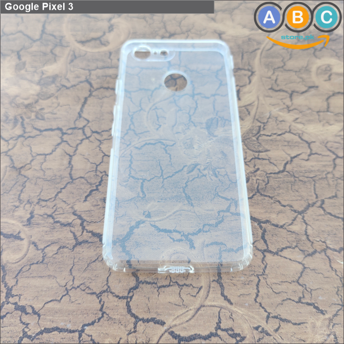 Google Pixel 3, Soft TPU with Dust Plugs (NO Corner Bumpers) Ultra Clear Back Cover