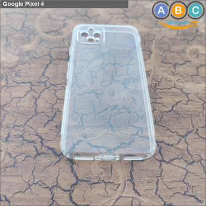 Google Pixel 4, Soft TPU with Dust Plugs (NO Corner Bumpers) Ultra Clear Back Cover