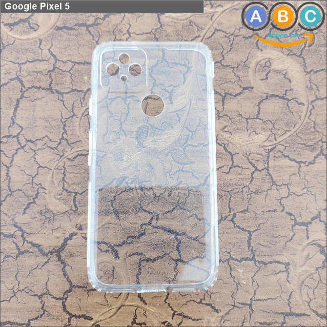 Google Pixel 5, Soft TPU with Dust Plugs (NO Corner Bumpers) Ultra Clear Back Cover