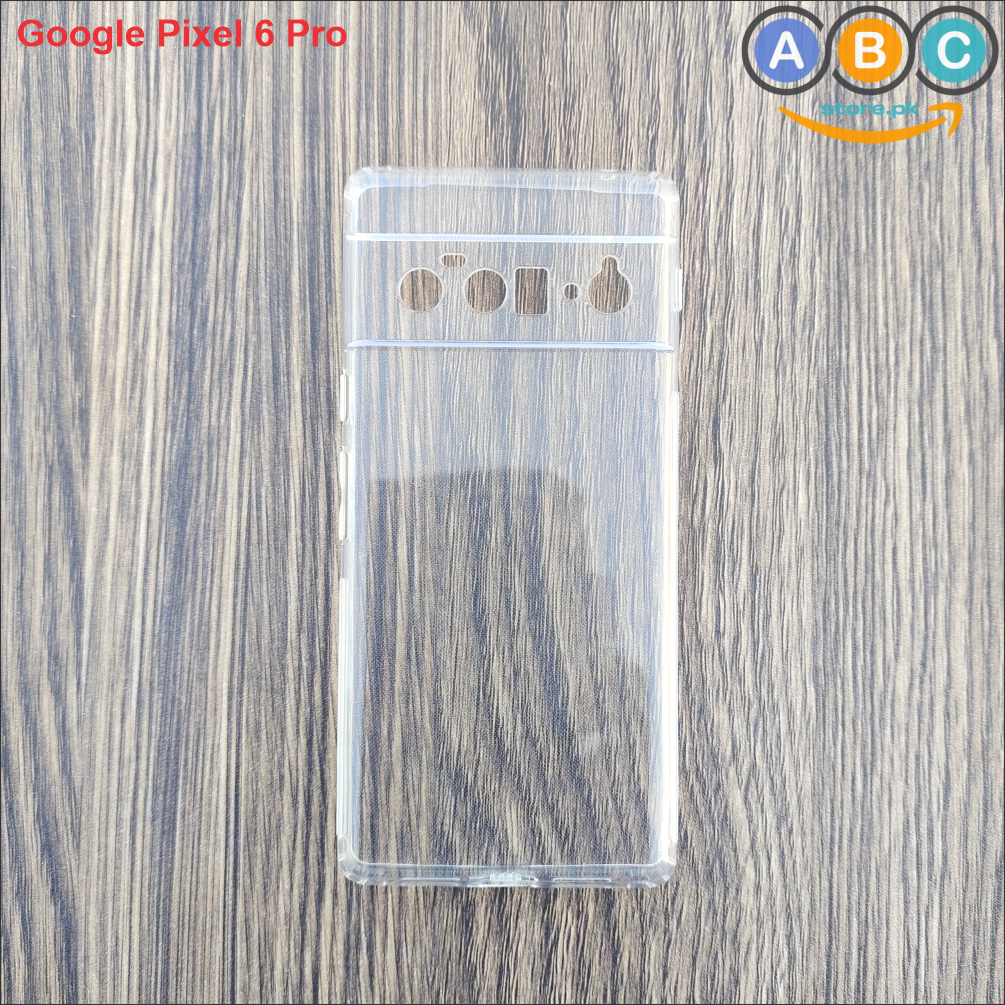 Google Pixel 6 Pro, Soft TPU with Dust Plugs (NO Corner Bumpers) Ultra Clear Back Cover for Pixel6Pro, GooglePixel6Pro