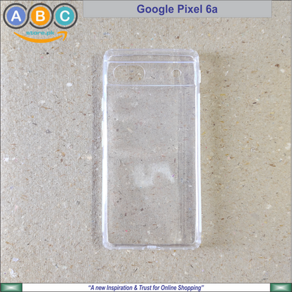 Google Pixel 6a Case, Soft TPU Ultra-Clear with Dust Plugs (NO Corner Bumpers) Back Cover