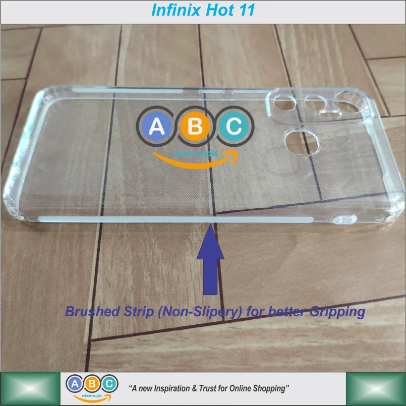 Infinix Hot 11, Soft TPU with Dust Plugs (NO Corner Bumpers) Ultra Clear Back Cover