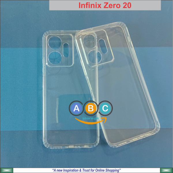 Infinix Zero 20 Case, Soft TPU with Dust Plugs (NO Corner Bumpers) Ultra Clear Back Cover