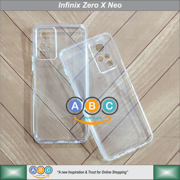 Infinix Zero X Neo (X6810) Case, Soft TPU Ultra-Clear with Dust Plugs (NO Corner Bumpers) Back Cover