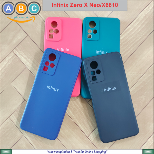 Infinix Zero X Neo (X6810) Case, Liquid Silicone Official (Brand Logo) Lens Protective Back Cover