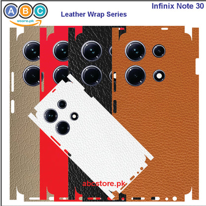 Infinix Note 30, Glossy/Matte/Carbon/Leather Textured Full Back Protection Phone Vinyl Wrap