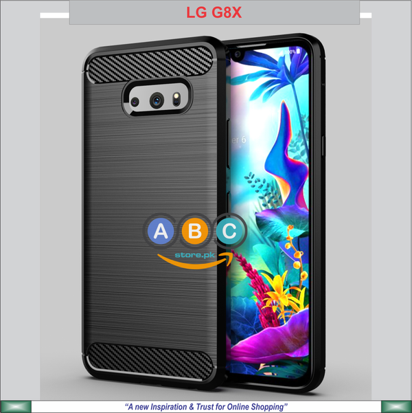 LG G8X ThinQ / LG V50s 5G Case, Brushed Texture TPU Shockproof Back Cover