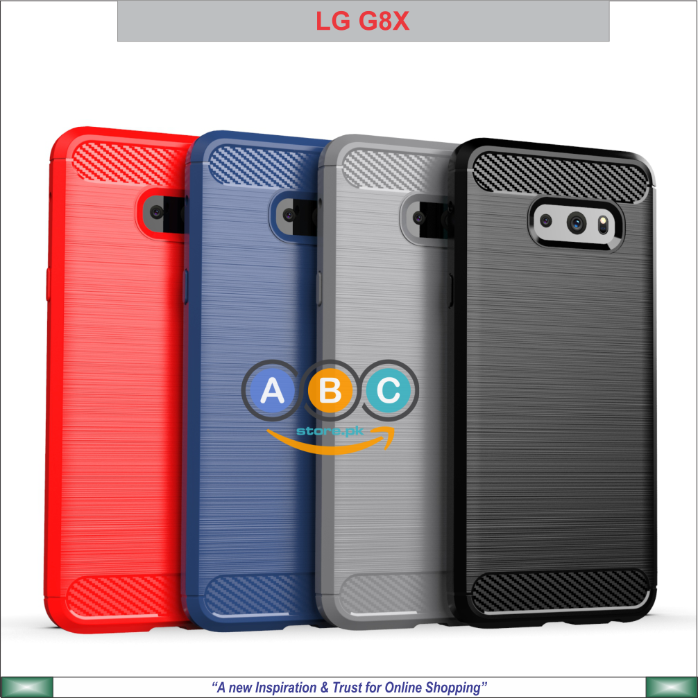 LG G8X / LG V50s 5G Case, Brushed Texture TPU Shockproof Back Cover
