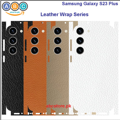 Samsung Galaxy S23+ (Plus), Glossy/Matte/Carbon/Leather Textured Full Back Protection Phone Vinyl Wrap