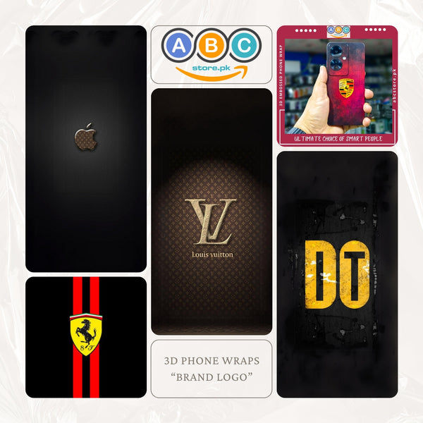 3D Brand Logo Mobile Wraps for All Phone Brands/Models