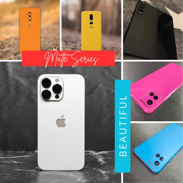 Plain Matte Mobile Wraps for All Phone Brands/Models