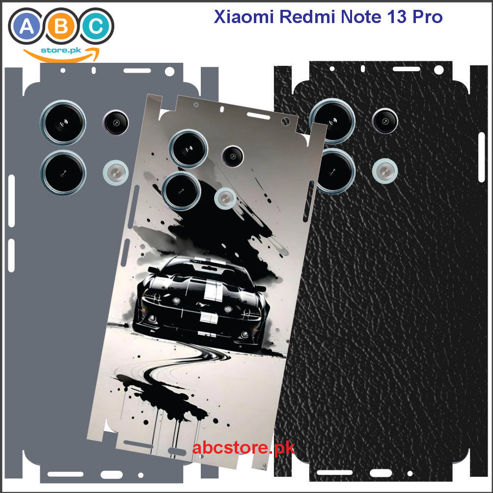 Xiaomi Redmi Note 13 Pro (4G), Printed Full Back Protection Phone Vinyl Wrap