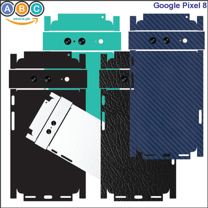 Google Pixel 8, Glossy/Matte/Carbon/Leather Textured Full Back Protection Phone Vinyl Wrap