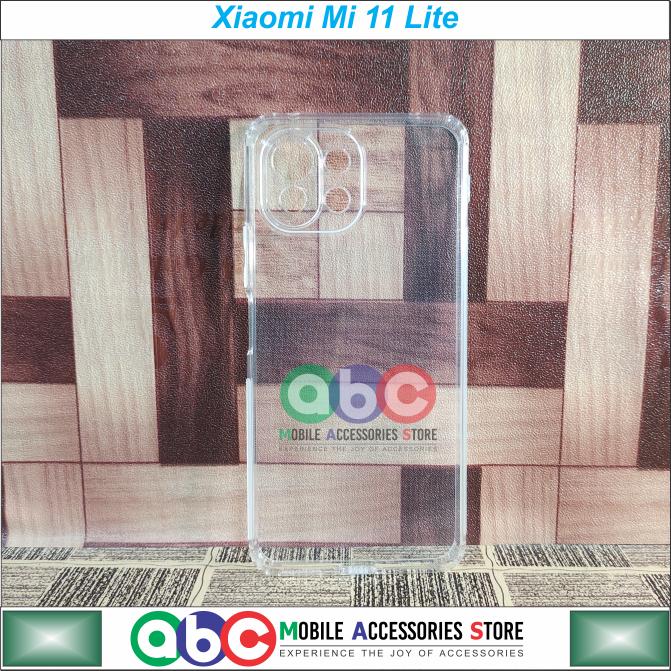 Xiaomi Mi 11 Lite Case, Soft TPU with Dust Plugs (NO Corner Bumpers) Ultra Clear Back Cover