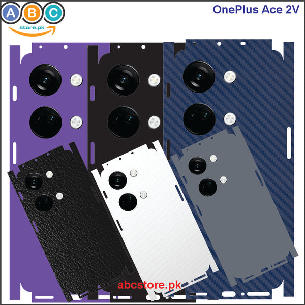 OnePlus Nord 3 / ACE 2V (5G), Glossy/Matte/Carbon/Leather Textured Full Back Protection Phone Vinyl Wrap