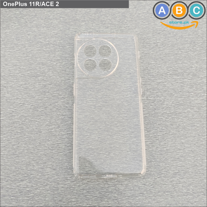 OnePlus 11R / ACE 2 Case, Soft TPU Ultra-Clear with Dust Plugs (NO Corner Bumpers) Back Cover