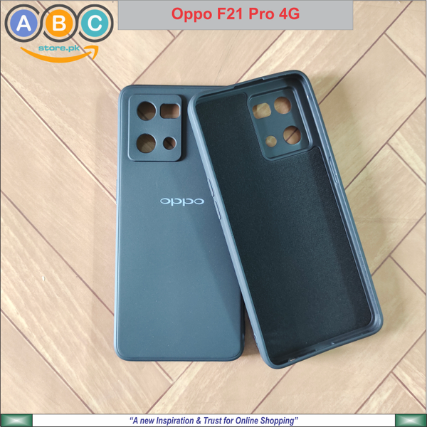 Oppo F21 Pro (4G) / Reno7 (4G) Case, Liquid Silicone Official (Oppo Logo) Lens Protective Back Cover