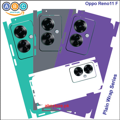 Oppo Reno 11F, Glossy/Matte/Carbon/Leather Textured Full Back Protection Phone Vinyl Wrap