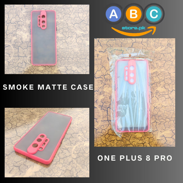 OnePlus 8 Pro (4G), Smoke Matte Case TPU  Shockproof Back Cover