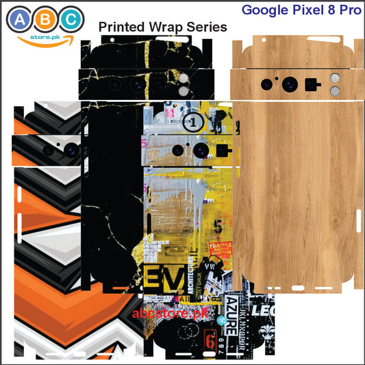 Google Pixel 8 Pro, Printed Full Back Protection Phone Vinyl Wrap