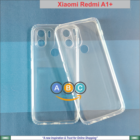 Xiaomi Redmi A1+ / A2+ Case, Soft TPU with Dust Plugs (NO Corner Bumpers) Ultra Clear Back Cover