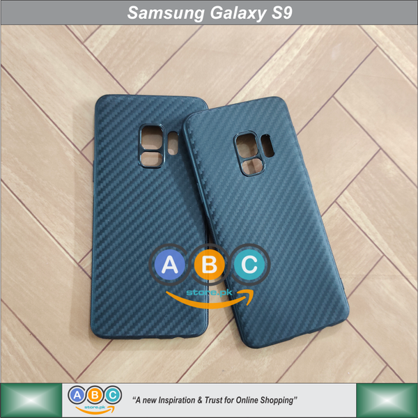 Samsung Galaxy S9 Case, Ultra Slim Carbon Textured Soft TPU Back Cover