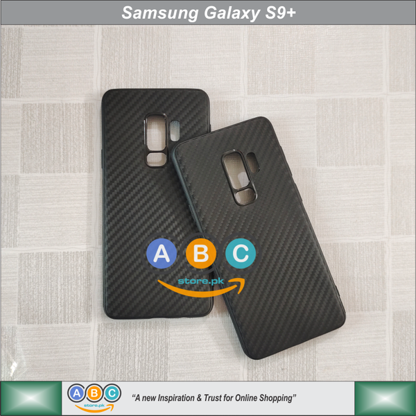 Samsung Galaxy S9 Plus Case, Ultra Slim Carbon Textured Soft TPU Back Cover