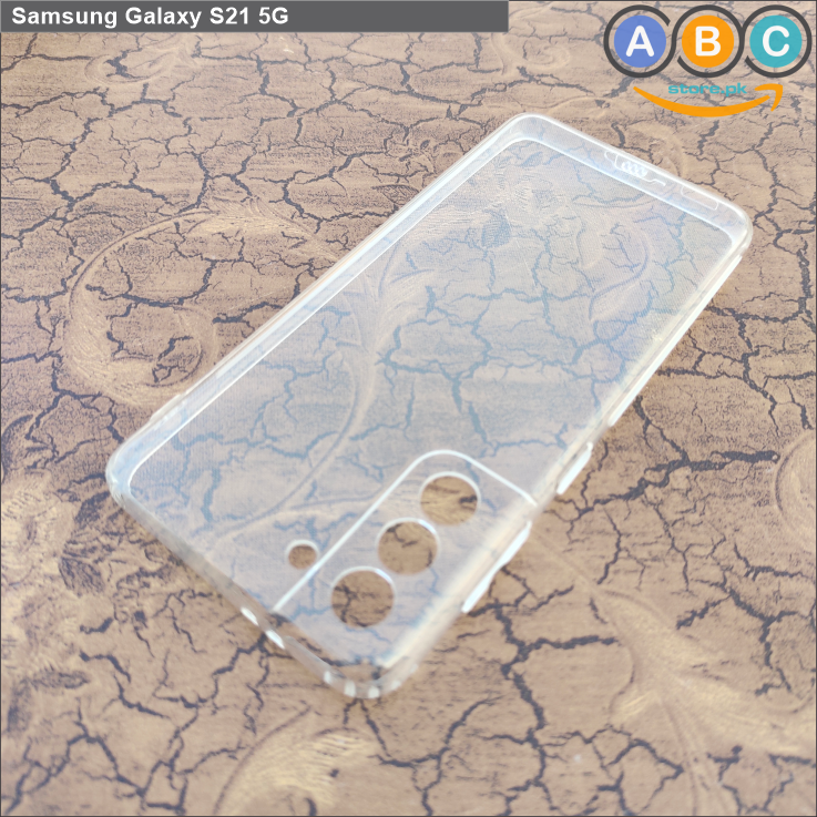 Samsung Galaxy S21 (5G) Case, Soft TPU with Dust Plugs (NO Corner Bumpers) Ultra Clear Back Cover
