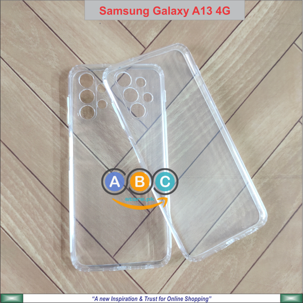 Samsung Galaxy A13 (4G) Case, Soft TPU with Dust Plugs (NO Corner Bumpers) Ultra Clear Back Cover