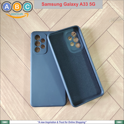 Samsung Galaxy A33 5G Case, Liquid Silicone Lens Protective Inside Microfiber Liner Back Cover