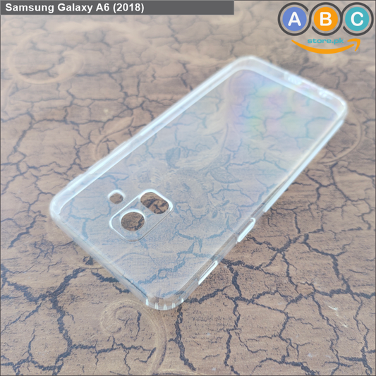 Samsung Galaxy A6 (2018) Case, Soft TPU Ultra-Clear with Dust Plugs (NO Corner Bumpers) Back Cover