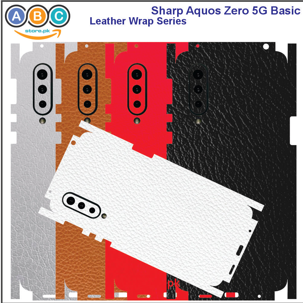 Sharp Aquos Zero 5G Basic, Glossy/Matte/Carbon/Leather Textured Full Back Protection Phone Vinyl Wrap