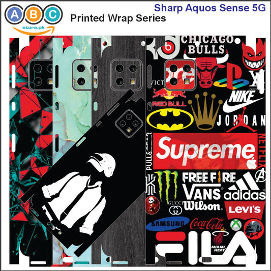Sharp Aquos sense (5G) Printed Full Back Protection Phone Vinyl Wrap