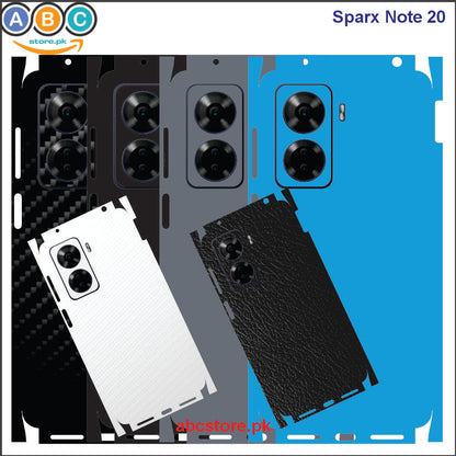 Sparx Note 20, Glossy/Matte/Carbon/Leather Textured Full Back Protection Phone Vinyl Wrap
