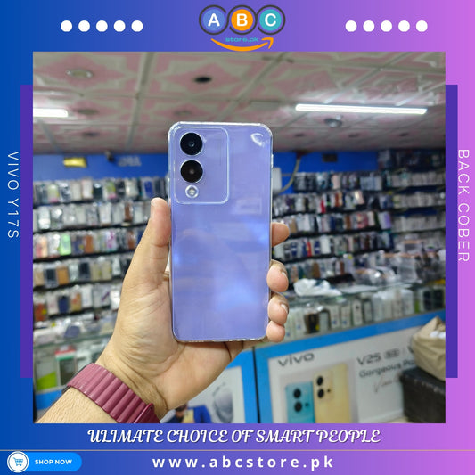 Vivo Y17s Case, Soft TPU Ultra-Clear with Dust Plugs (NO Corner Bumpers) Back Cover