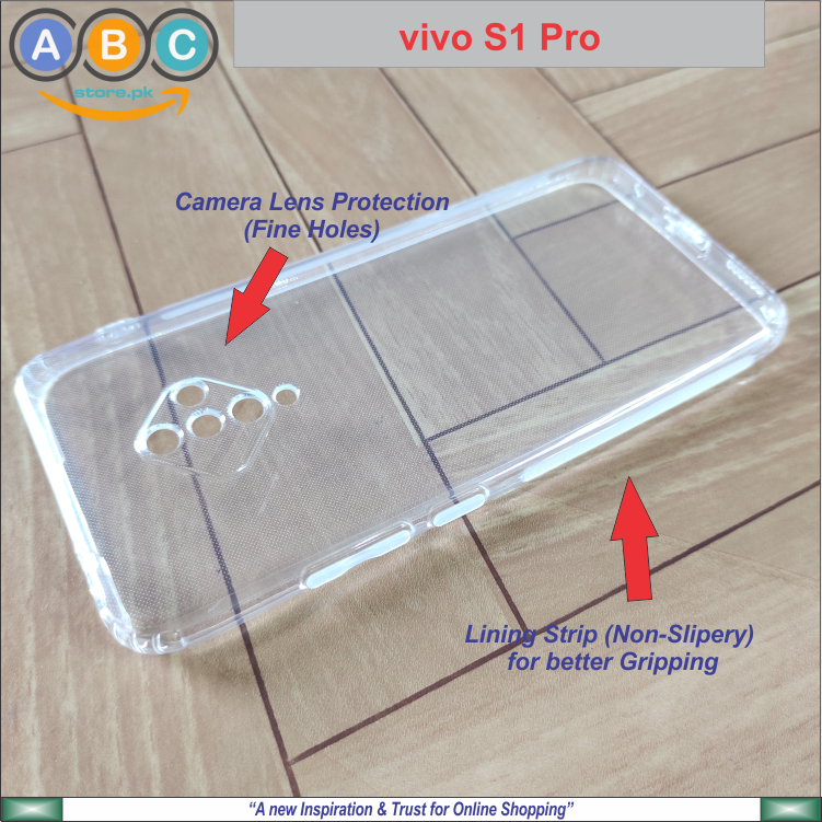 Vivoo S1 Pro Case, Soft TPU Ultra-Clear with Dust Plugs (NO Corner Bumpers) Back Cover