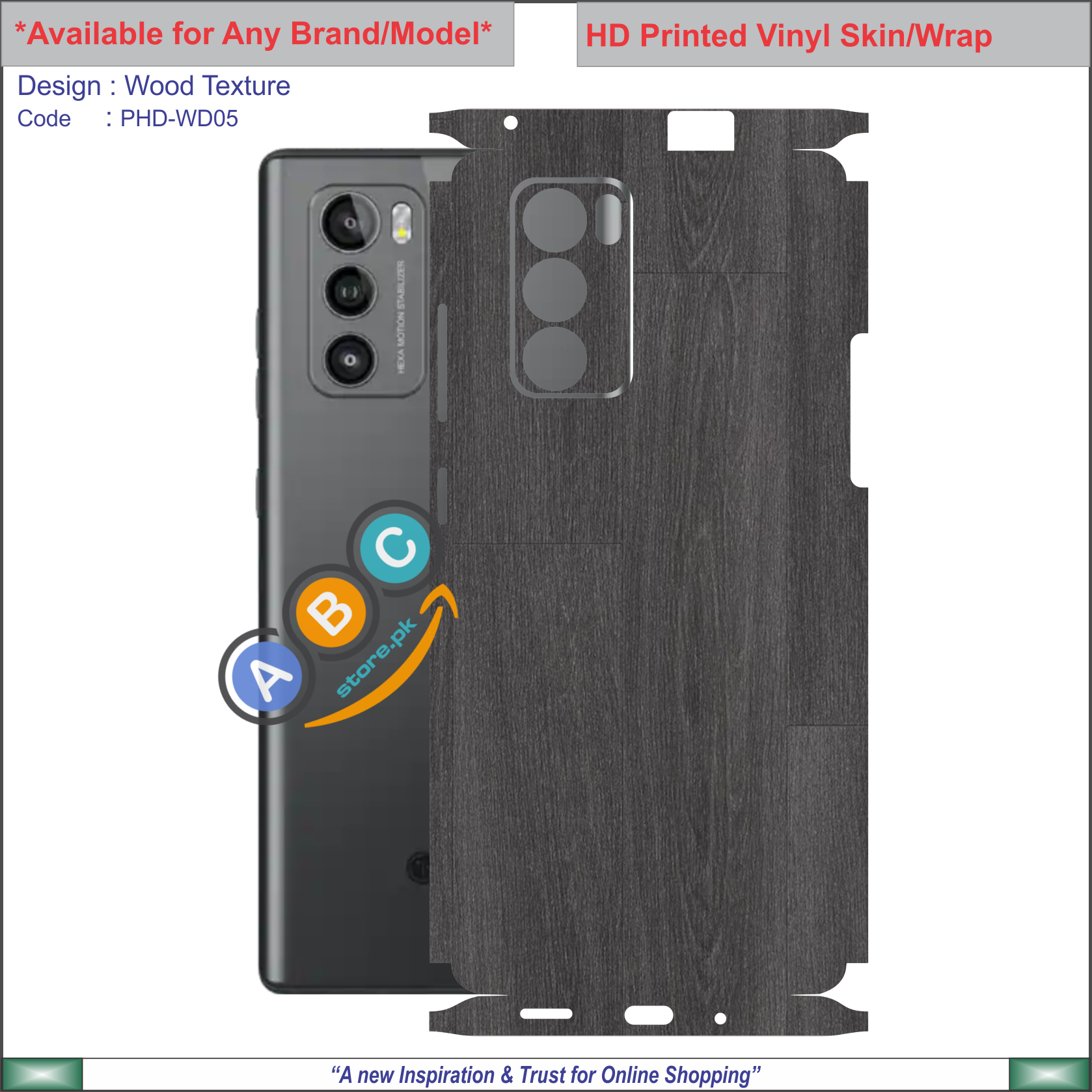Printed Wood Phone Wraps β ABC Store
