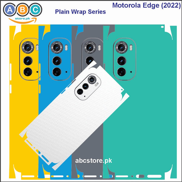 Motorola Edge (2022) , Glossy/Matte/Carbon/Leather Textured Full Back Protection Phone Vinyl Wrap