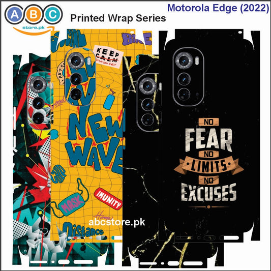 Motorola Edge (2022) Printed Full Back Protection Phone Vinyl Wrap