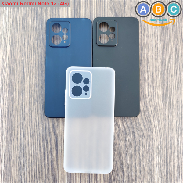 Xiaomi Redmi Note 12 4G Case, Soft Ultra-thin Matte Finish Light Weight Back Cover