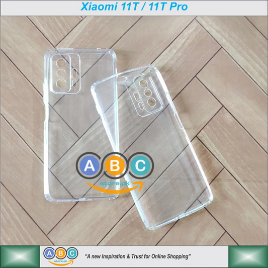 Xiaomi 11T / 11T Pro Case, Soft TPU with Dust Plugs (NO Corner Bumpers) Ultra Clear Back Cover