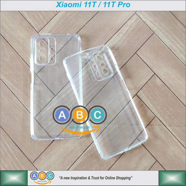 Xiaomi 11T / 11T Pro (5G) Case, Soft TPU with Dust Plugs (NO Corner Bumpers) Ultra Clear Back Cover