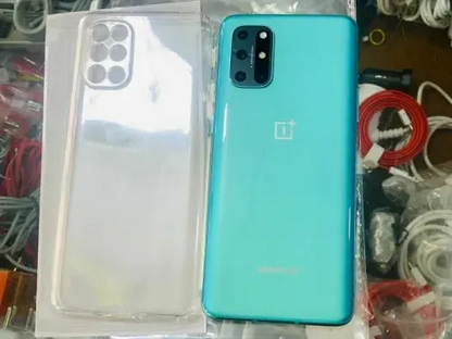 OnePlus 8T Case, Soft TPU Ultra-Clear with Dust Plugs (NO Corner Bumpers) Back Cover