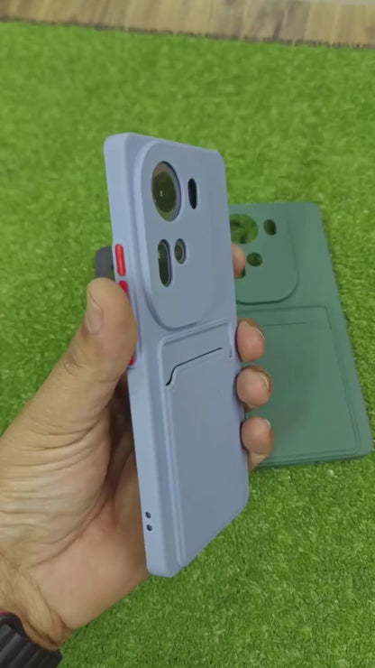 Oppo Reno 11, Soft TPU with Card Slot Back Cover